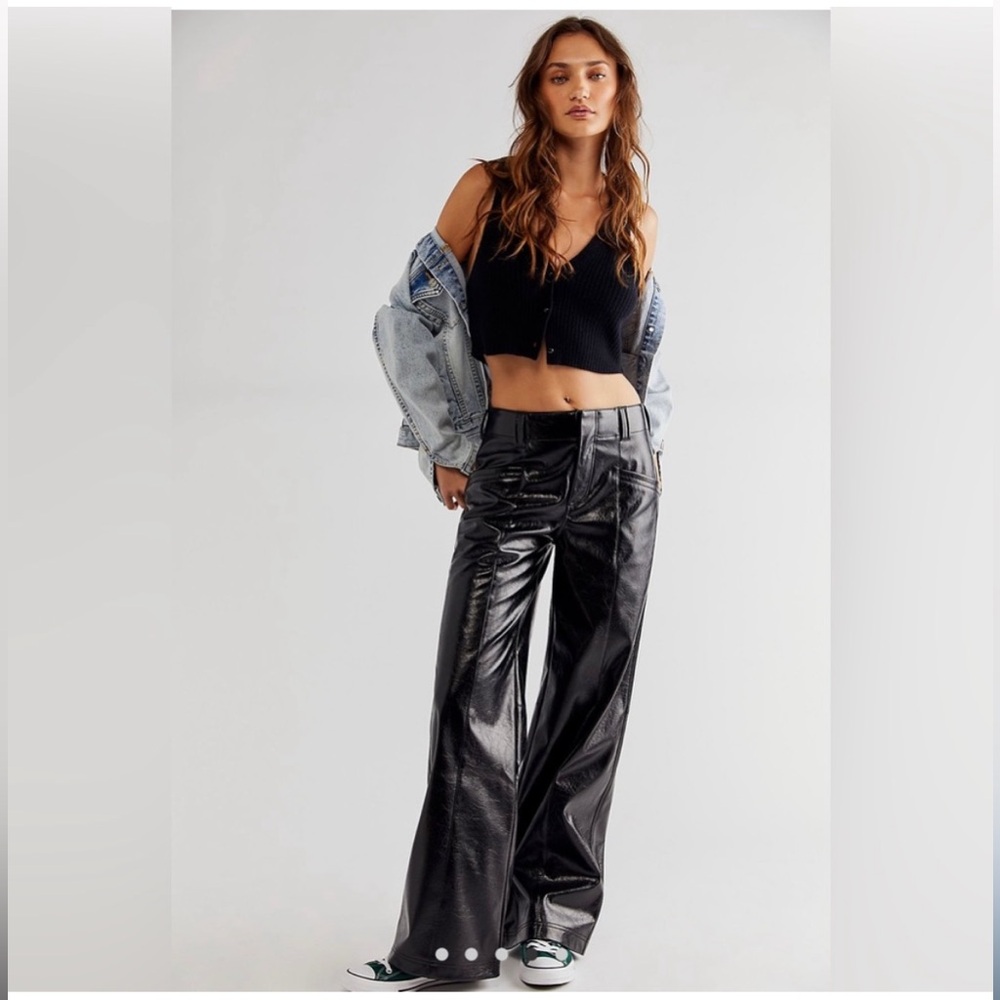 Star-Crossed Lovers Vegan Straight-Leg Pants size 4 NWT